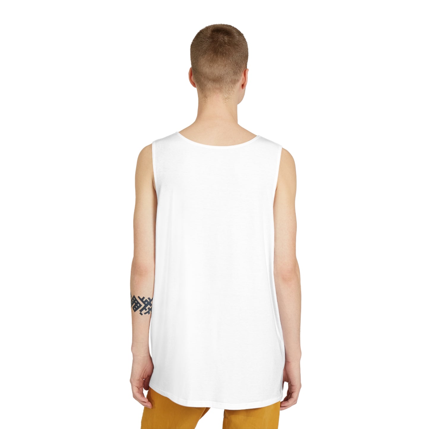 Men's Casual Tank Top with "Peculiar" Design - Perfect for Summer & Beach Wear
