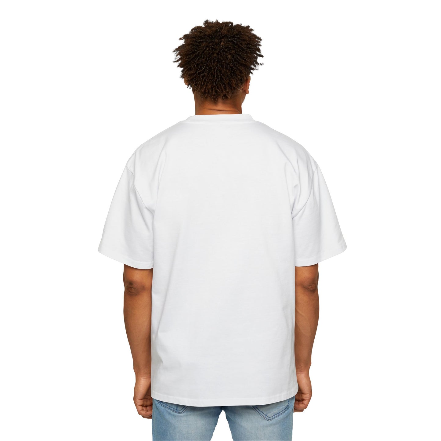 Peculiar Oversized Tee - Casual White T-Shirt for Unisex Style and Comfort