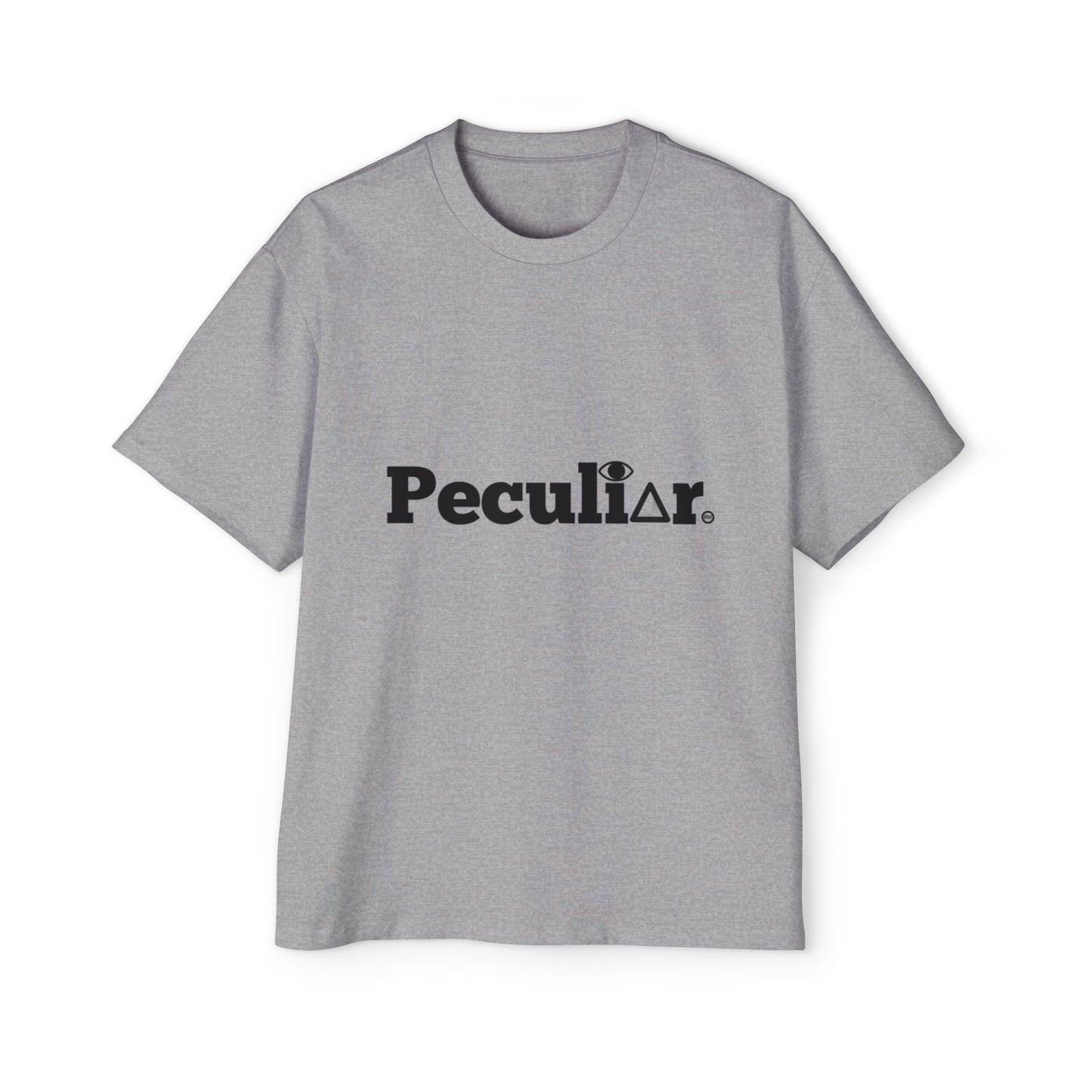 Peculiar Oversized Tee - Casual White T-Shirt for Unisex Style and Comfort