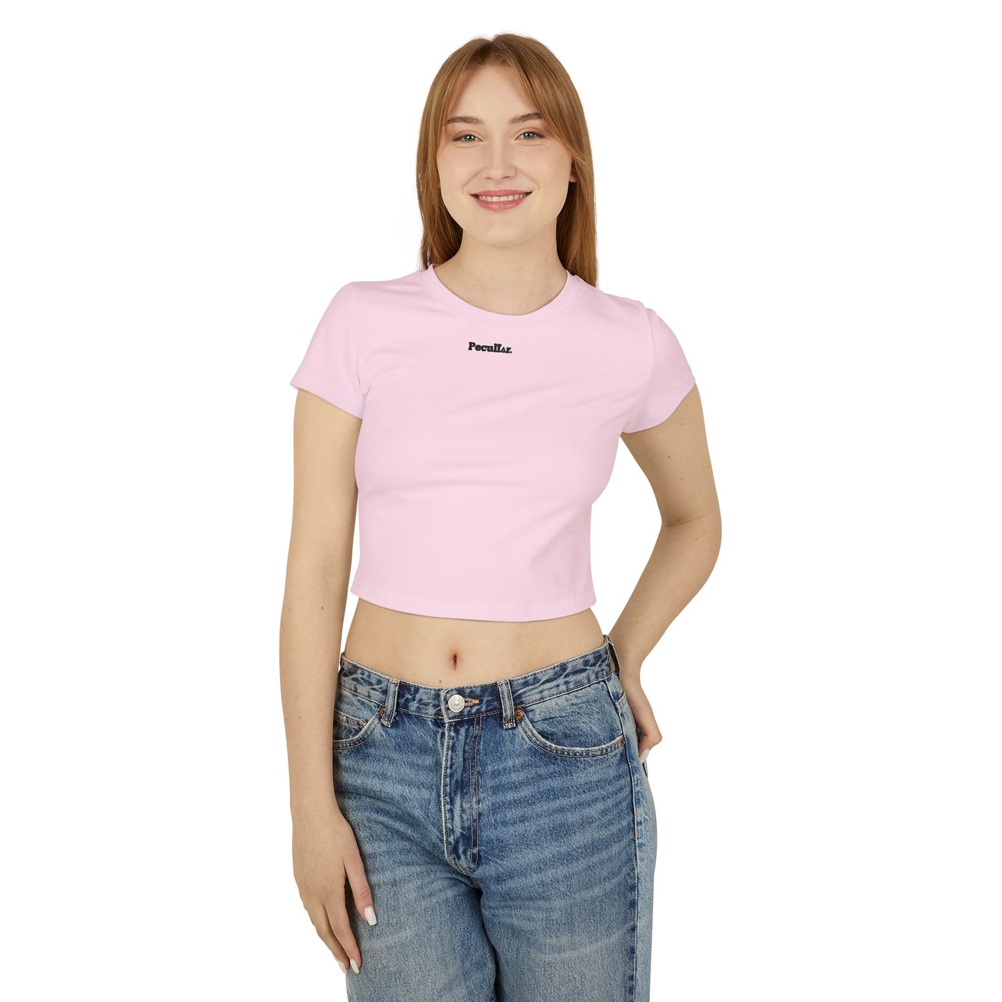 Peculiar Women&#039;s Baby Tee - Trendy Casual Top
