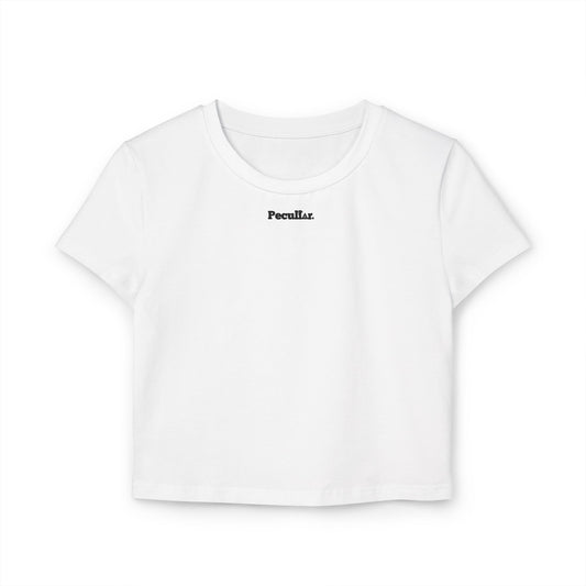 Peculiar Women&#039;s Baby Tee - Trendy Casual Top