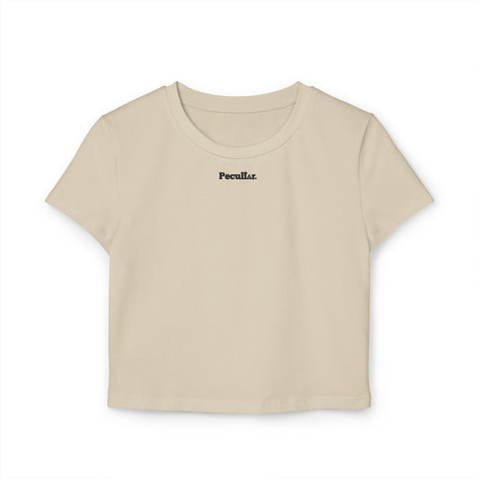 Peculiar Women&#039;s Baby Tee - Trendy Casual Top