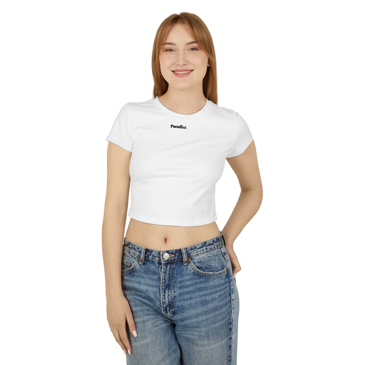 Peculiar Women&#039;s Baby Tee - Trendy Casual Top