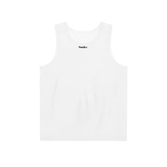 Men's Casual Tank Top with "Peculiar" Design - Perfect for Summer & Beach Wear