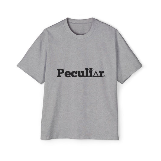 Peculiar Oversized Tee - Casual White T-Shirt for Unisex Style and Comfort